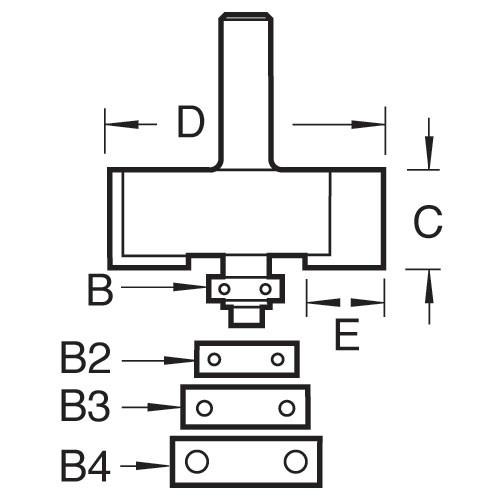 Trend 46/39x1/2 Bearing Guided 35mm Rebater