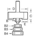 Trend 46/39x1/4 Bearing Guided 35mm Rebater