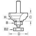 Trend 46/50x1/4 Bearing Guided Cavetto Cutter