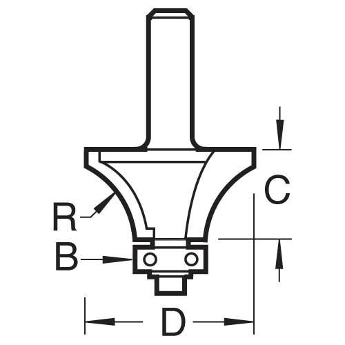 Trend 46/9/60x1/4 Bearing Guided Window Board