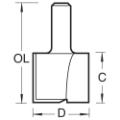 Trend 4/91x1/2 2 Flute Cutter 30 Mm Dia.