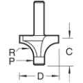 Trend 7e/5x1/4 Pin Guided Round Over Cutter