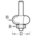 Trend 8/21x1/4 Bearing Guided Sunk Bead Cutte