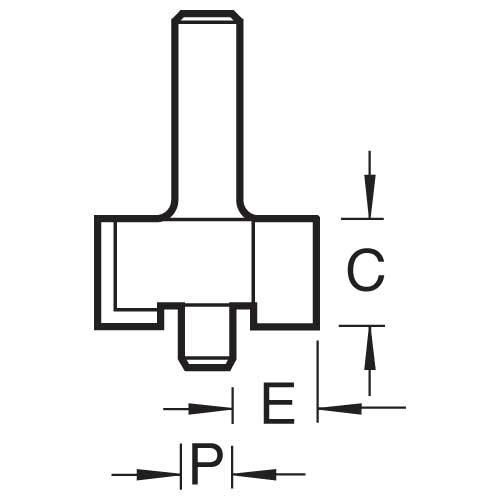 Trend 8d/2x1/4 Pin Guided 3/8