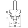 Trend 9/72x1/4 Bearing Guided Corner Cutter