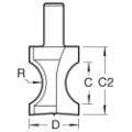 Trend 9/8x1/2 Hand Hole Staff Bead Cutter