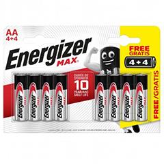Energize Batteries 4+4 Pack Aa