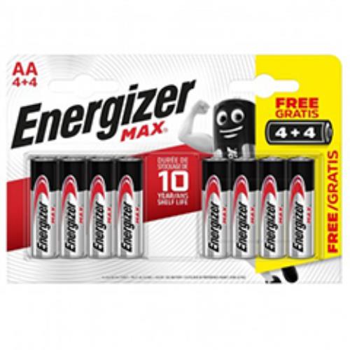 Energize Batteries 4+4 Pack Aa