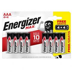 Energize Batteries 4+4 Pack Aaa