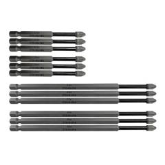 Faithfull 12pc Impact Long Bit Set