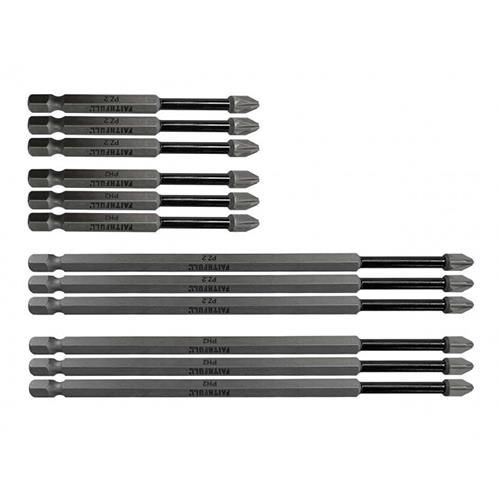 Faithfull 12pc Impact Long Bit Set
