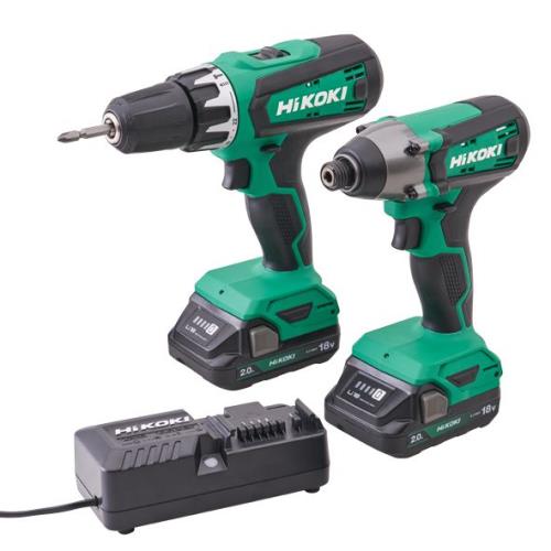 Hikoki 18v Combi & Impact Drill Twin Pack
