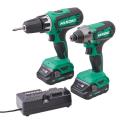 Hikoki 18v Combi & Impact Drill Twin Pack