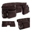 Xtrade Grey 11 Pocket Leather Tool Apron