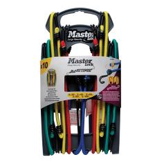 M/lock 10pk Asst Bungees Plus Foc Bungee Ball
