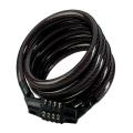 Master Lock Black Self Coiling Combi Cable