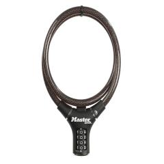 Master Lock Black Steel Rigid Comb Cable 90cm