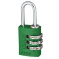 Abus 145 20mm Alu Combi Padlock Green