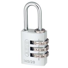 Abus 145 20mm Alu Combi Padlock Silver