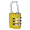 Abus 145 20mm Alu Combi Padlock Yellew