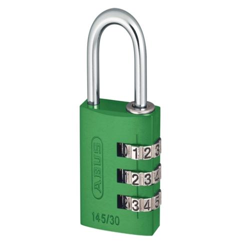 Abus 145 30mm Alu Combi Padlock Green