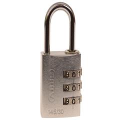 Abus 145 30mm Alu Combi Padlock Silver