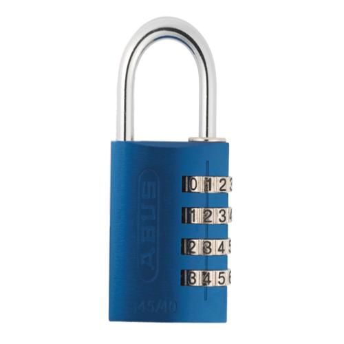 Abus 145 40mm Alu Combi Padlock Blue
