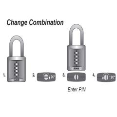 Abus 158 40mm Combi Padlock(3-digit) Carded