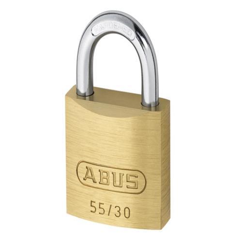 Abus 55 30mm Brass Padlock Carded