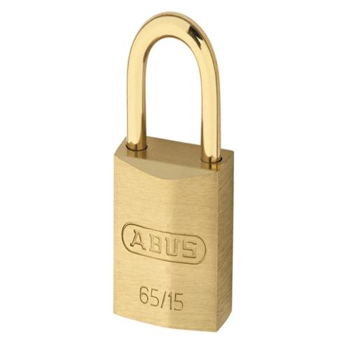 Abus 65mb 30mm Brass Padlock & Long Shackle