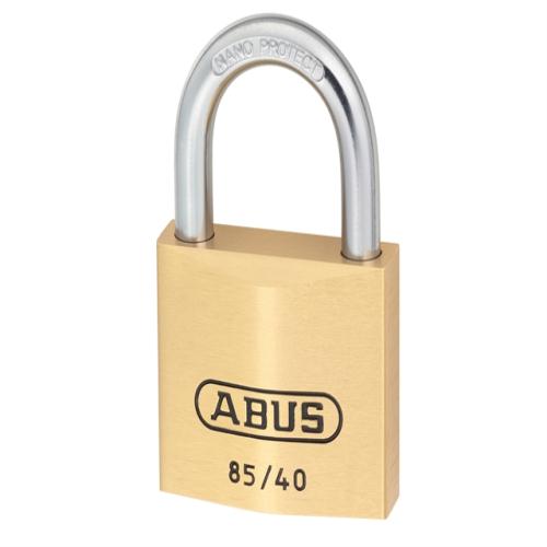 Abus 85 40mm Brass Padlock Carded