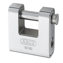 Abus 92 80mm Brass Body Shutter Padlock Keyed