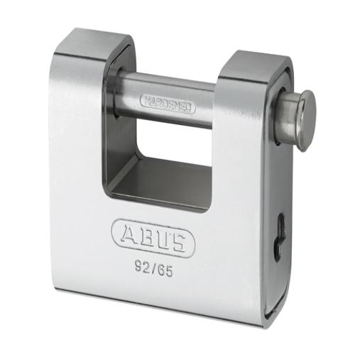 Abus 92 65mm Brass Body Shutter Padlock Keyed