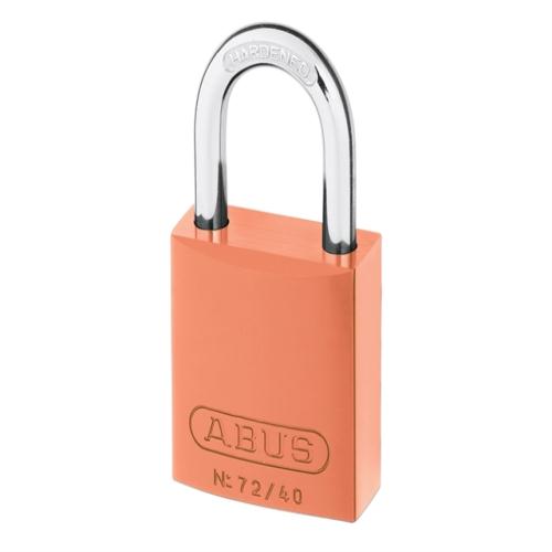 Abus 72 40mm Alu Padlock Orange Keyed Tt02767