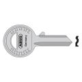 Abus 24-41-885 Right Hand 4 Pin Key Blank