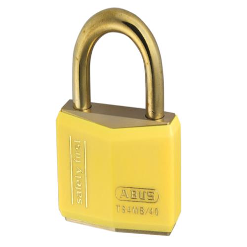 Abus T84mb 40mm Rustproof Padlock Yellow
