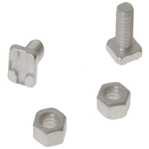 Alm Gh004 Square Glaze Bolts & Nuts Pk20