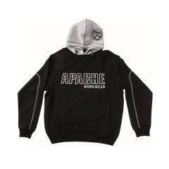 Apache Black / Grey Hooded Sweatshirt - Xl