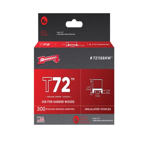 Arrow T72 Insulated Staples 5x12mm (300)