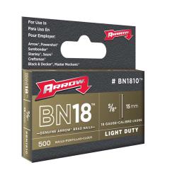 Arrow Bn1810 Brad Nails 15mm Pk1000