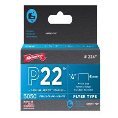 Arrow P22 Staples 6mm (1/4in) Box 5050