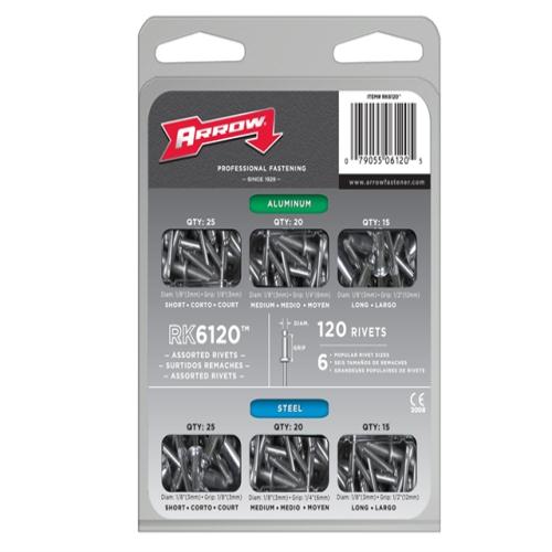 Arrow Rk6120 Multi Rivet Pack