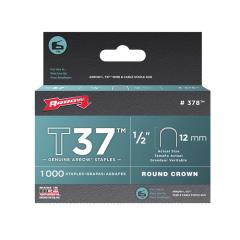Arrow T37 Staples 12mm (1/2in) Box 1000