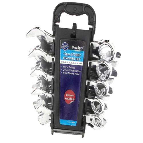 Bluespot Stubby Comb Spanner Set 10 Piece