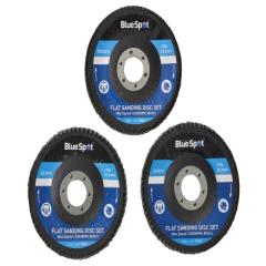 Blue Spot Sanding Flap Disc Set 3 Piece 115mm