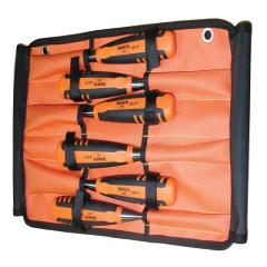 Bahco 424-p Bevel Edge Chisel Set 6 In Roll