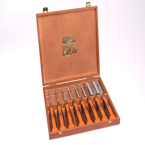 Bahco 424-p Bevel Edge Chisel Set Of 8