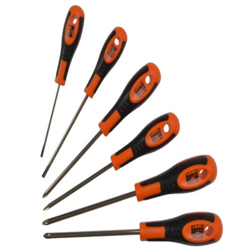 Bahco Screwdriver Set 6  (2 X Ph Pz Flat)