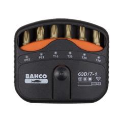 Bahco 62tin/7-1 Bit Set Tin Ph/p Z/torx 7 Pcs