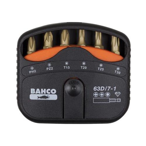 Bahco 62tin/7-1 Bit Set Tin Ph/p Z/torx 7 Pcs